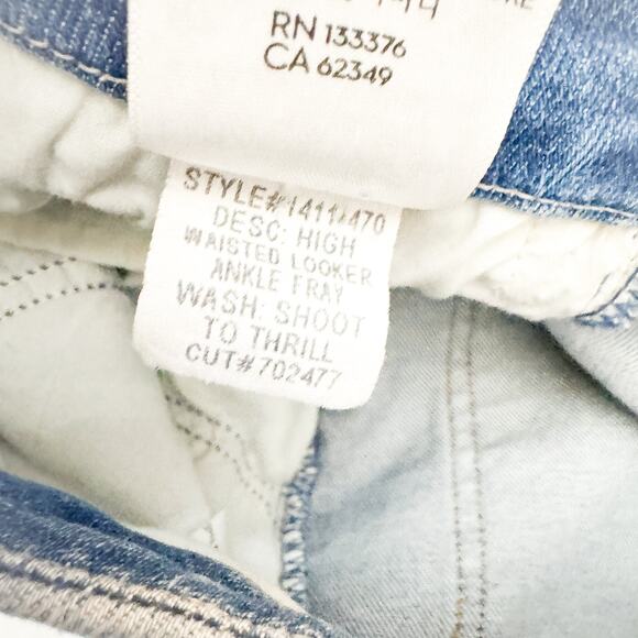 Mother Superior High Waisted Ankle Fray Shoot to Thrill Denim Jean Size 30 - Picture 6 of 8